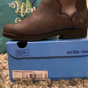 Band New Stride rite sparkle black girls boot.